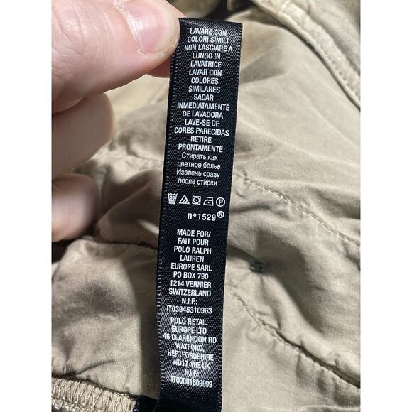 Ralph Lauren X RLX Tan Jersey Knit Distressed Relaxed Fit Button-Fly Pants 36 - Picture 10 of 11